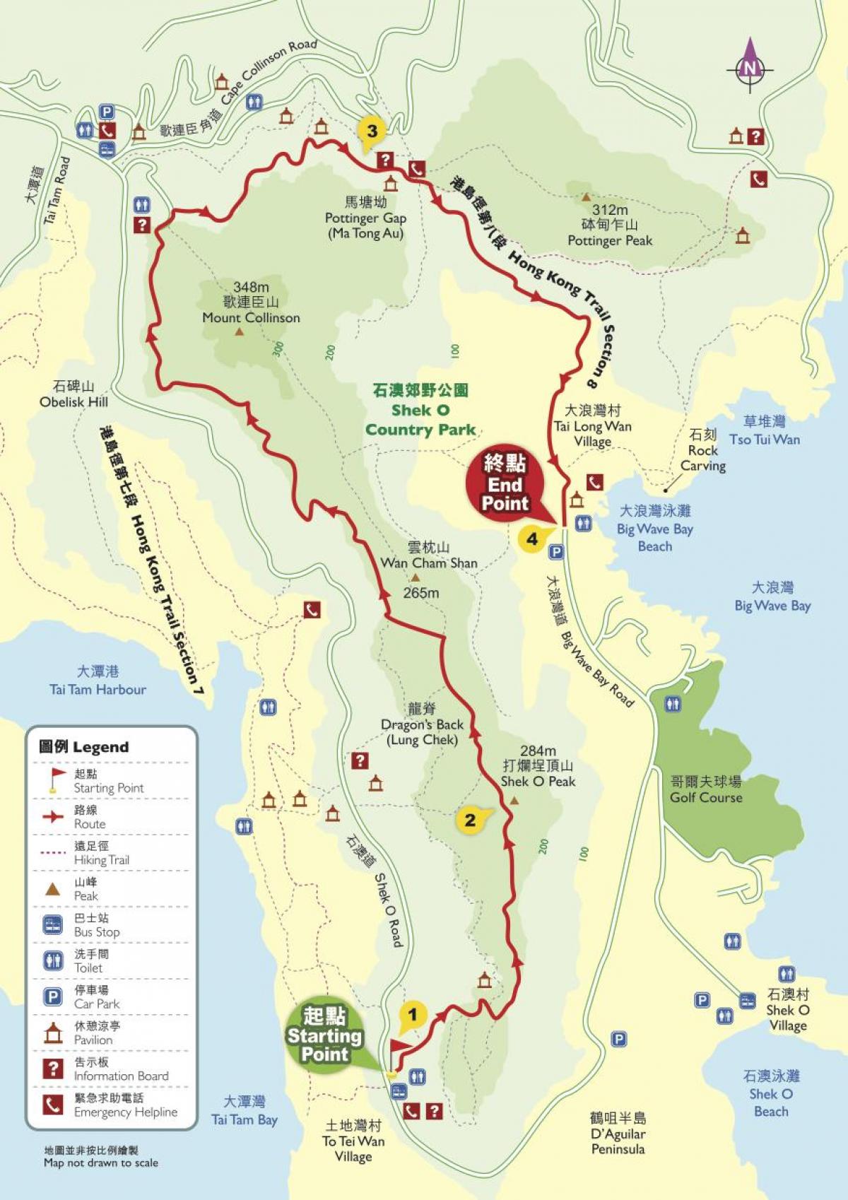 տուրիստական քարտեզի hong Kong