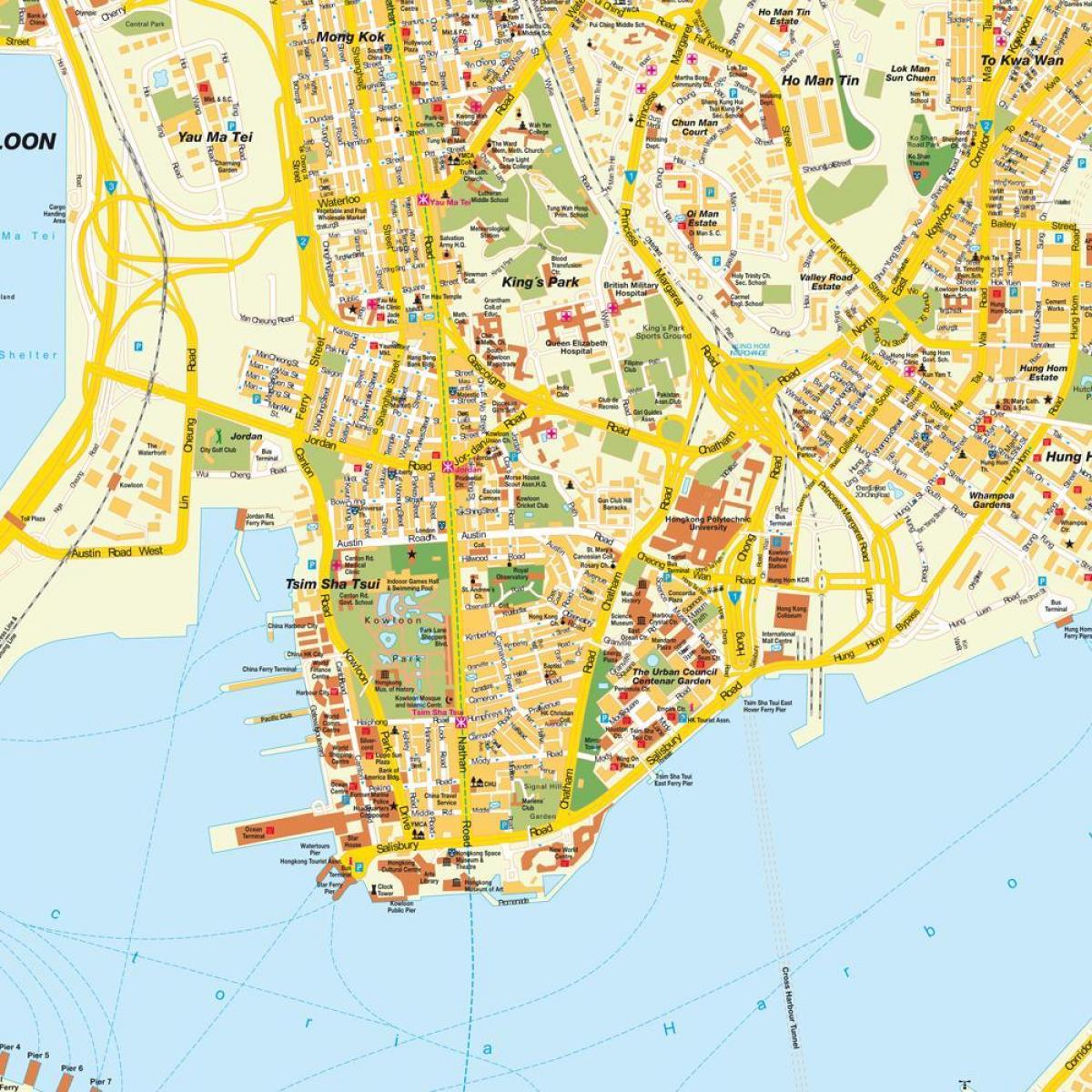 քարտեզ Коулун hong Kong