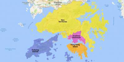 Քարտեզ շրջանի hong Kong