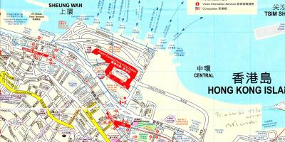 Պորտ hong Kong քարտեզի վրա