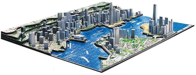 3D քարտեզ Հոնկոնգի