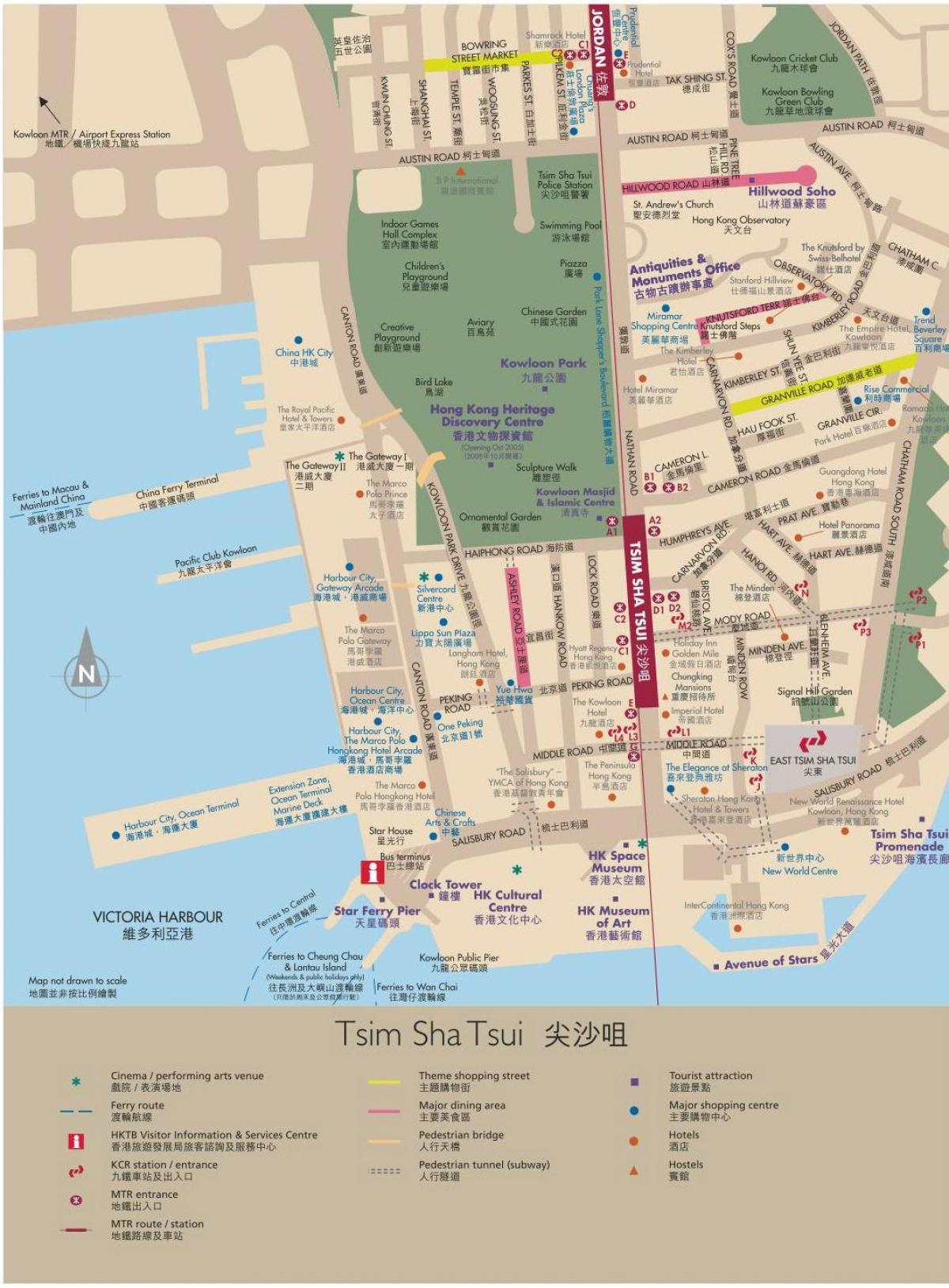 Hong kong քարտեզ Коулун
