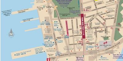 Hong kong քարտեզ Коулун