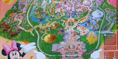 Hong kong Disney քարտեզի վրա