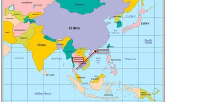 Hong kong քարտեզի վրա Ասիայում